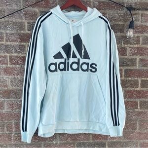 Adidas light blue hoodie